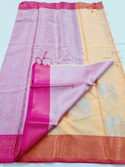 Kanchipuram Blended Semi Fancy Silk Saree 355 – Kanchipuram Lakshaya Silks