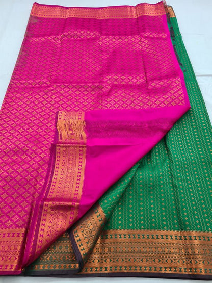 Kanchipuram Blended Semi Fancy Silk Saree 366 – Kanchipuram Lakshaya Silks