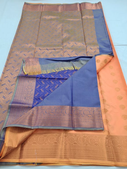 Kanchipuram Blended Semi Fancy Silk Saree 370 – Kanchipuram Lakshaya Silks