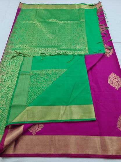 Kanchipuram Blended Semi Fancy Silk Saree 371 – Kanchipuram Lakshaya Silks