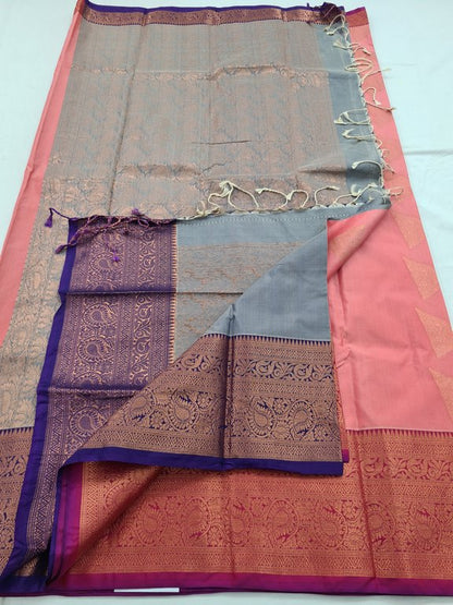 Kanchipuram Blended Semi Fancy Silk Saree 382 – Kanchipuram Lakshaya Silks