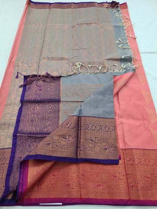 Kanchipuram Blended Semi Fancy Silk Saree 382