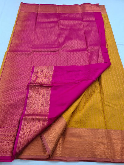 Kanchipuram Blended Semi Fancy Silk Saree 388 – Kanchipuram Lakshaya Silks