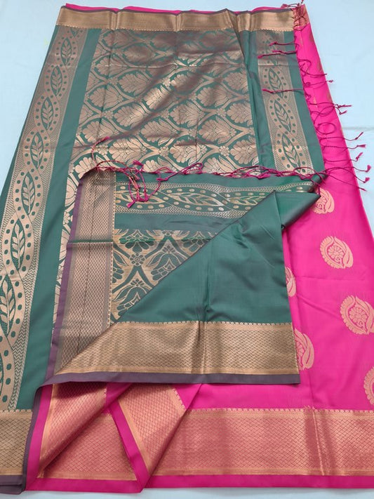 Kanchipuram Blended Semi Fancy Silk Saree 389