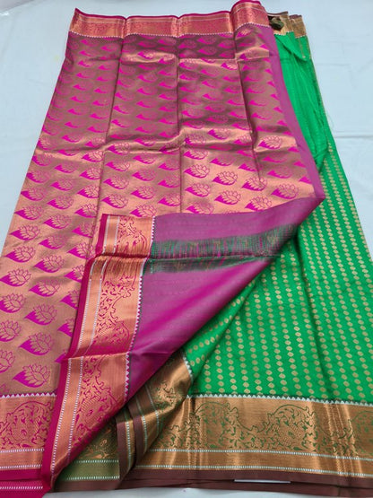 Kanchipuram Blended Semi Fancy Silk Saree 393 – Kanchipuram Lakshaya Silks