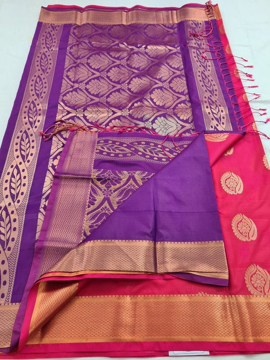 Kanchipuram Blended Semi Fancy Silk Saree 394