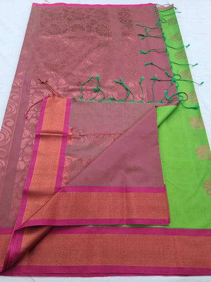 Kanchipuram Blended Semi Fancy Silk Saree 395 – Kanchipuram Lakshaya Silks