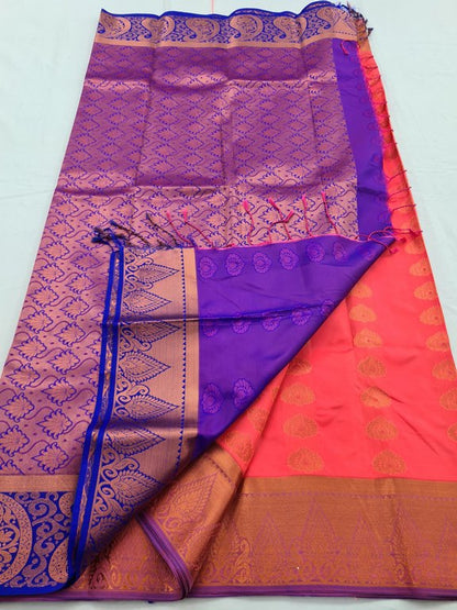 Kanchipuram Blended Semi Fancy Silk Saree 403 – Kanchipuram Lakshaya Silks