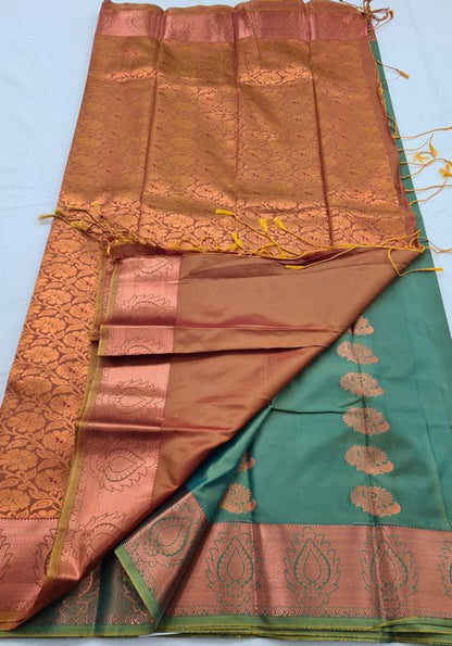 Kanchipuram Blended Semi Fancy Silk Saree 404 – Kanchipuram Lakshaya Silks