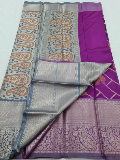 Kanchipuram Blended Semi Fancy Silk Saree 405 – Kanchipuram Lakshaya Silks