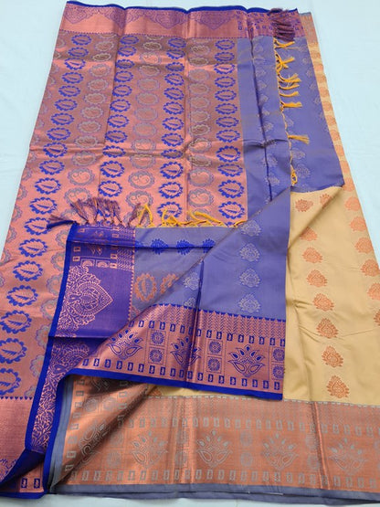 Kanchipuram Blended Semi Fancy Silk Saree 406 – Kanchipuram Lakshaya Silks