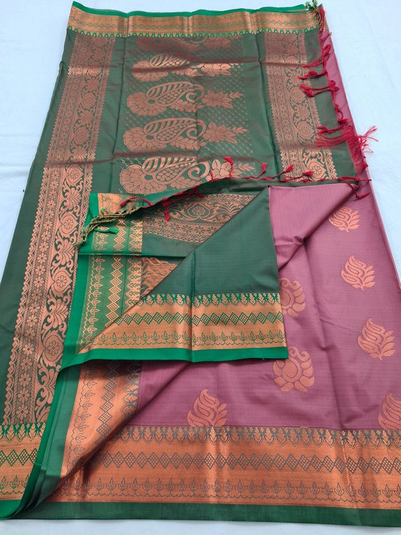 Kanchipuram Blended Semi Fancy Silk Saree 411