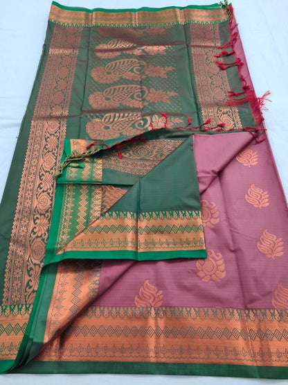 Kanchipuram Blended Semi Fancy Silk Saree 411 – Kanchipuram Lakshaya Silks