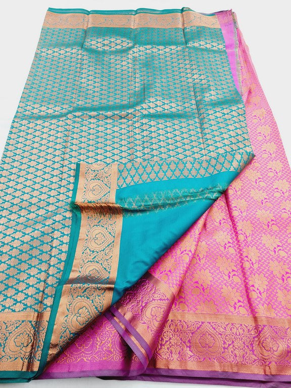 Kanchipuram Blended Semi Fancy Silk Saree 416