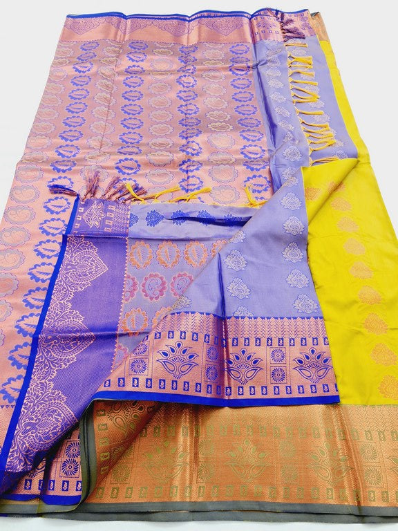 Kanchipuram Blended Semi Fancy Silk Saree 417
