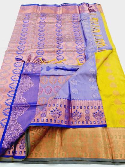 Kanchipuram Blended Semi Fancy Silk Saree 417 – Kanchipuram Lakshaya Silks