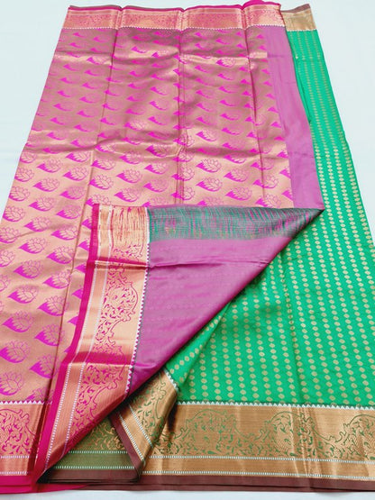 Kanchipuram Blended Semi Fancy Silk Saree 420 – Kanchipuram Lakshaya Silks