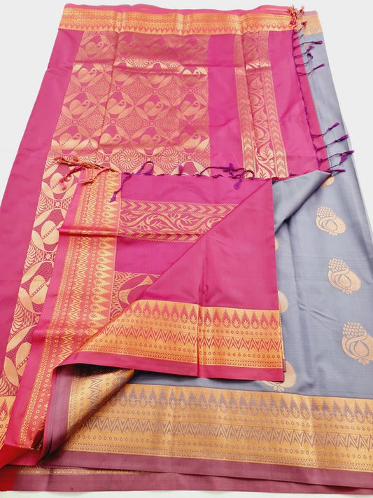 Kanchipuram Blended Semi Fancy Silk Saree 421