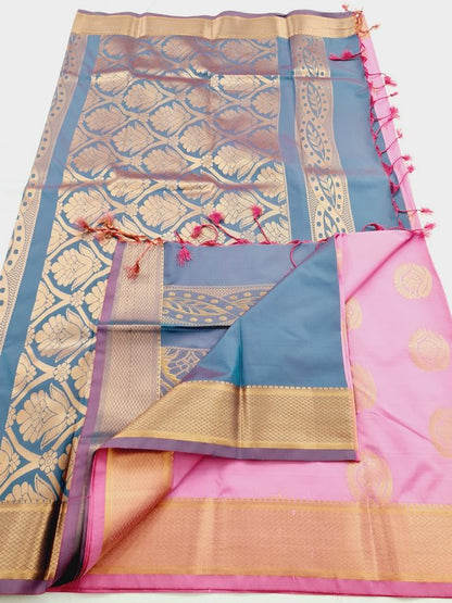 Kanchipuram Blended Semi Fancy Silk Saree 423 – Kanchipuram Lakshaya Silks