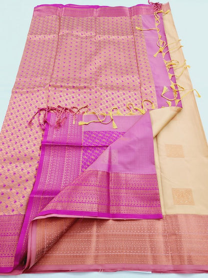Kanchipuram Blended Semi Fancy Silk Saree 424 – Kanchipuram Lakshaya Silks