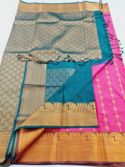 Kanchipuram Blended Semi Fancy Silk Saree 431 – Kanchipuram Lakshaya Silks