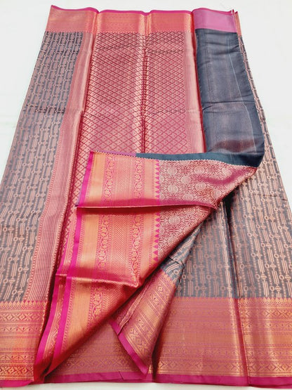 Kanchipuram Blended Semi Fancy Silk Saree 432 – Kanchipuram Lakshaya Silks