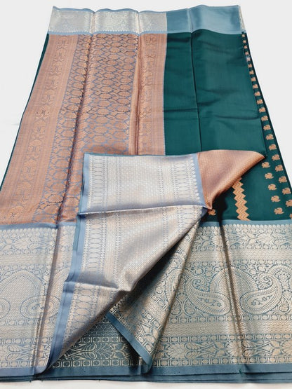 Kanchipuram Blended Semi Fancy Silk Saree 436 – Kanchipuram Lakshaya Silks