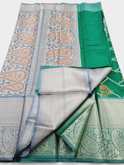 Kanchipuram Blended Semi Fancy Silk Saree 449 – Kanchipuram Lakshaya Silks