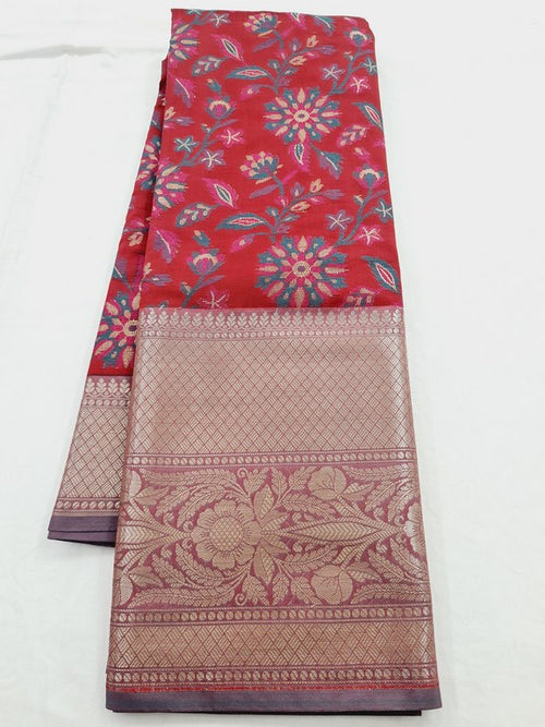 Kanchipuram Blended Semi Fancy Silk Saree 450 – Kanchipuram Lakshaya Silks