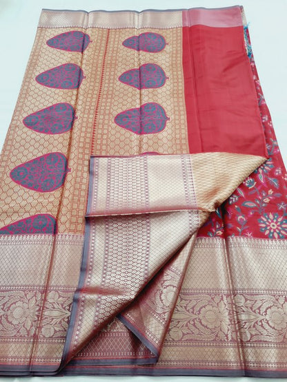 Kanchipuram Blended Semi Fancy Silk Saree 450 – Kanchipuram Lakshaya Silks