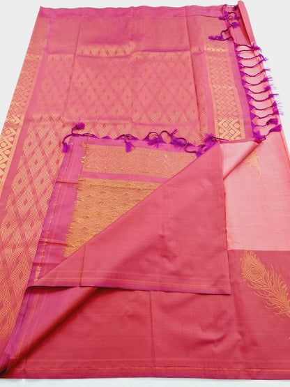 Kanchipuram Blended Semi Fancy Silk Saree 452 – Kanchipuram Lakshaya Silks