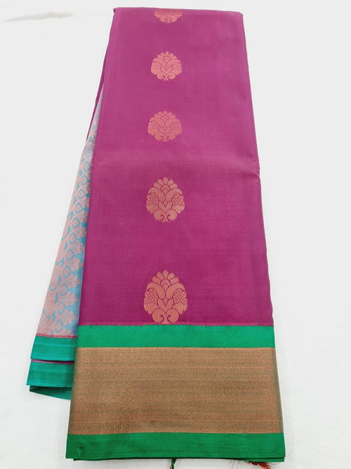Kanchipuram Blended Semi Fancy Silk Saree 455 – Kanchipuram Lakshaya Silks