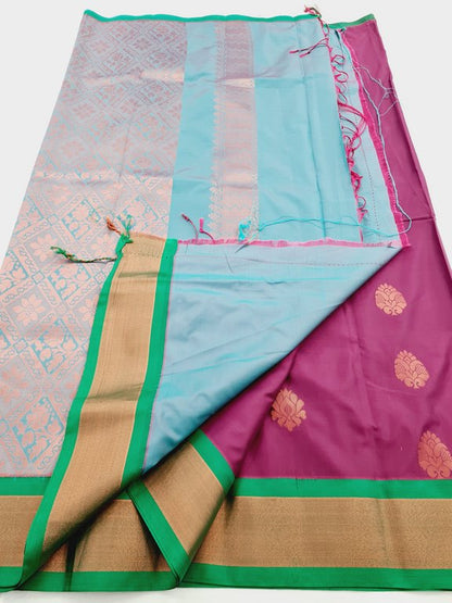 Kanchipuram Blended Semi Fancy Silk Saree 455 – Kanchipuram Lakshaya Silks