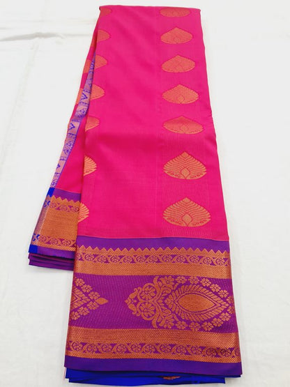 Kanchipuram Blended Semi Fancy Silk Saree 458 – Kanchipuram Lakshaya Silks