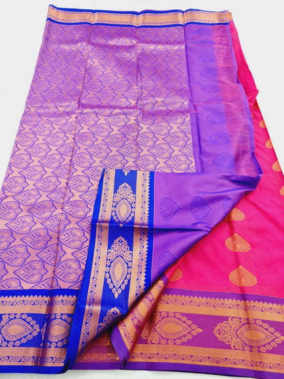 Kanchipuram Blended Semi Fancy Silk Saree 458