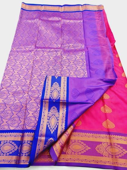 Kanchipuram Blended Semi Fancy Silk Saree 458 – Kanchipuram Lakshaya Silks