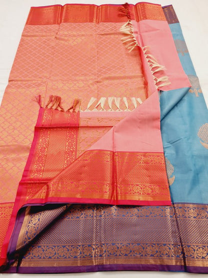 Kanchipuram Blended Semi Fancy Silk Saree 462 – Kanchipuram Lakshaya Silks