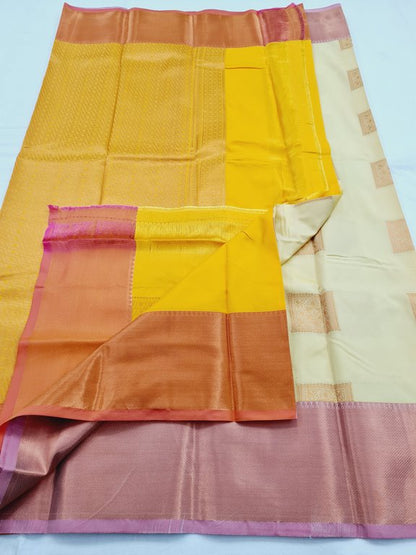 Kanchipuram Blended Semi Fancy Silk Saree 464 – Kanchipuram Lakshaya Silks