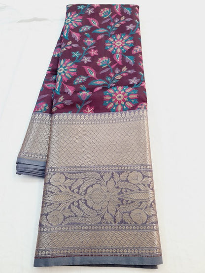 Kanchipuram Blended Semi Fancy Silk Saree 472 – Kanchipuram Lakshaya Silks
