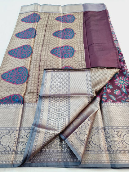 Kanchipuram Blended Semi Fancy Silk Saree 472 – Kanchipuram Lakshaya Silks