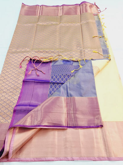 Kanchipuram Blended Semi Fancy Silk Saree 475 – Kanchipuram Lakshaya Silks