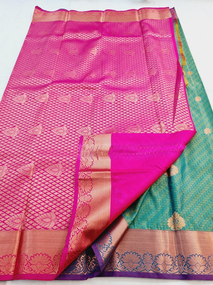 Kanchipuram Blended Semi Fancy Silk Saree 476 – Kanchipuram Lakshaya Silks