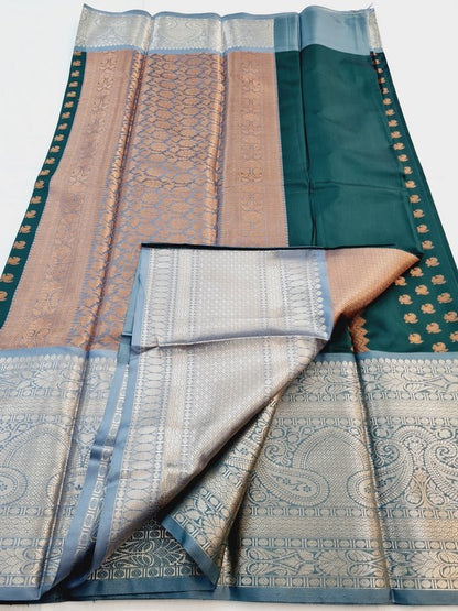 Kanchipuram Blended Semi Fancy Silk Saree 478 – Kanchipuram Lakshaya Silks