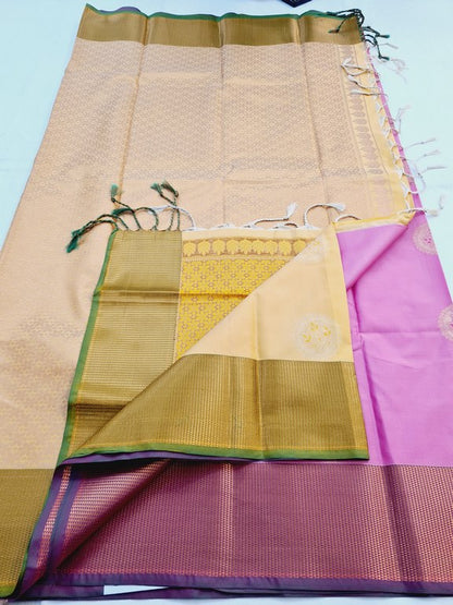 Kanchipuram Blended Semi Fancy Silk Saree 479 – Kanchipuram Lakshaya Silks