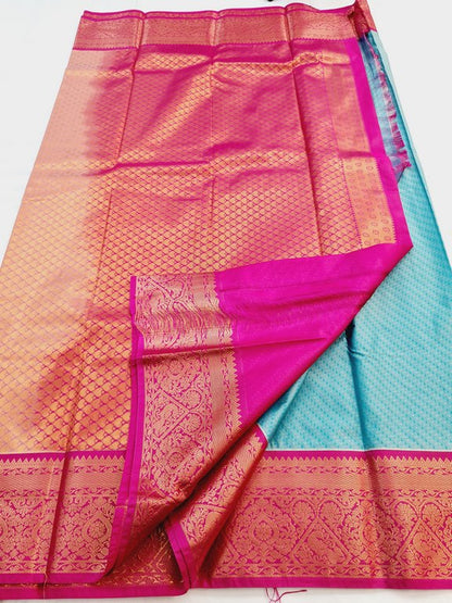 Kanchipuram Blended Semi Fancy Silk Saree 480 – Kanchipuram Lakshaya Silks