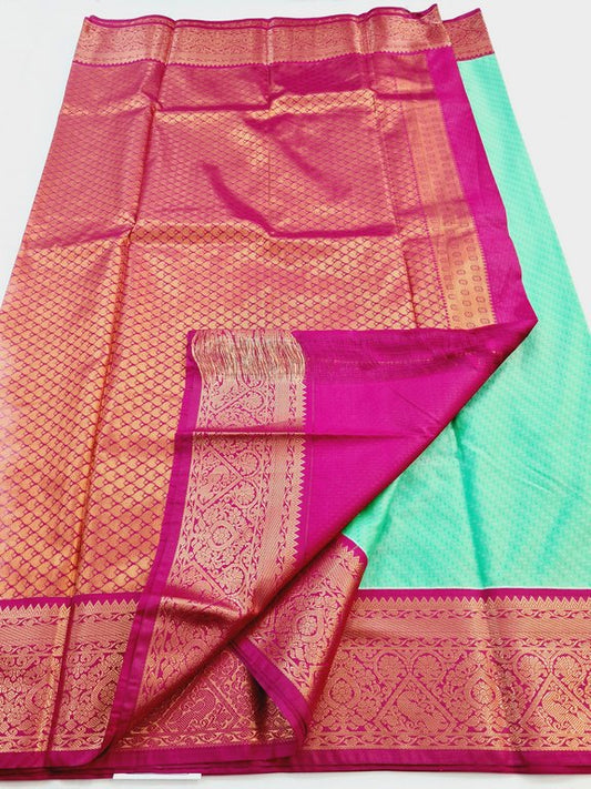 Kanchipuram Blended Semi Fancy Silk Saree 482