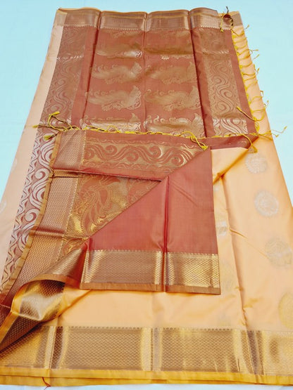 Kanchipuram Blended Semi Fancy Silk Saree 483 – Kanchipuram Lakshaya Silks