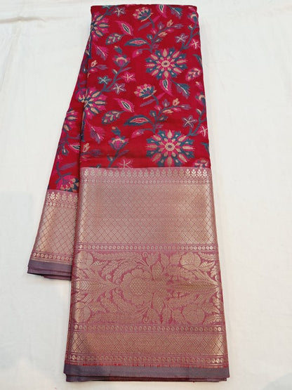 Kanchipuram Blended Semi Fancy Silk Saree 484 – Kanchipuram Lakshaya Silks