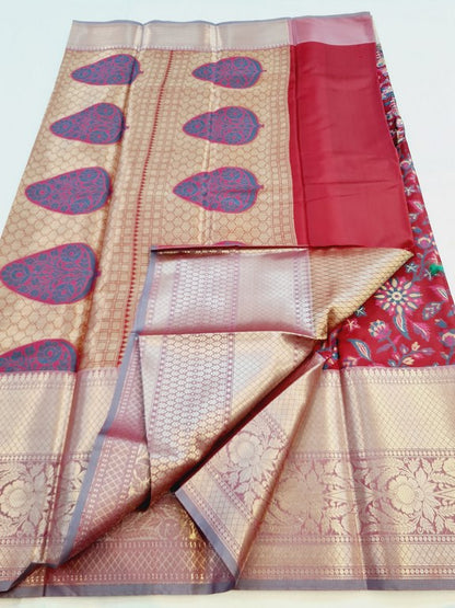 Kanchipuram Blended Semi Fancy Silk Saree 484 – Kanchipuram Lakshaya Silks