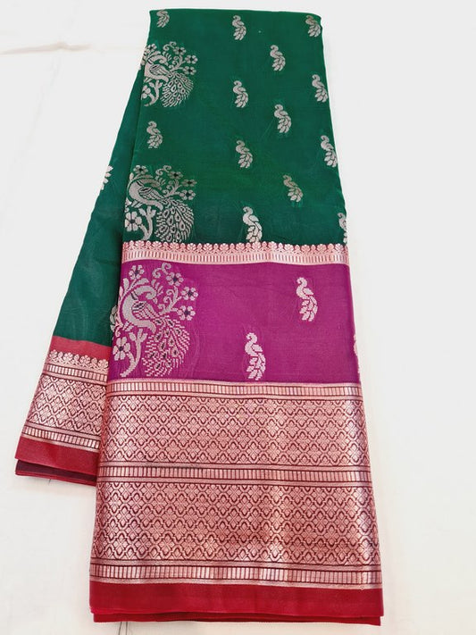 Kanchipuram Blended Semi Fancy Silk Saree 491